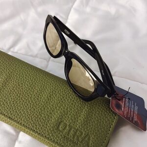 Otra Eyewear FREE SHIP Black Sunglasses with Yellow Lenses